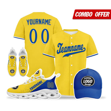 Custom Yellow Blue Jersey MaxSoul Shoes and Hat Combo Offer Personalized ZH-D0b008e-c