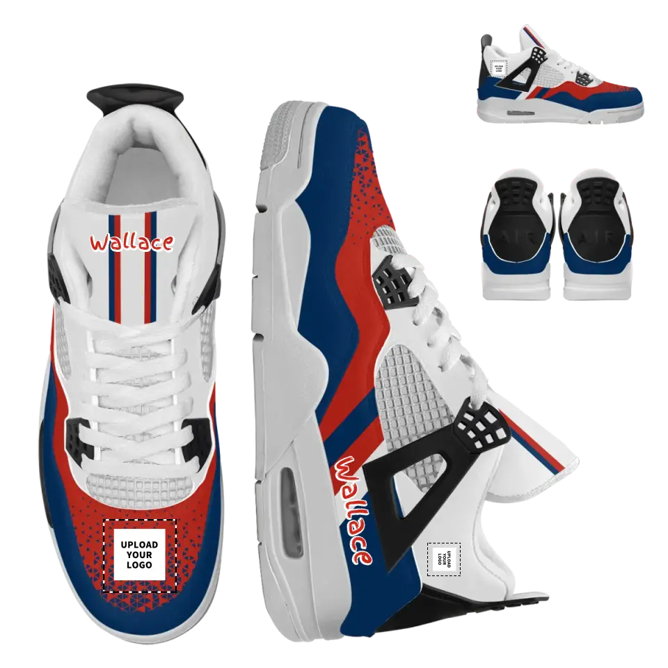 Personalized Retro Basketball Sneakers | AJ4-Inspired Custom Shoes wit